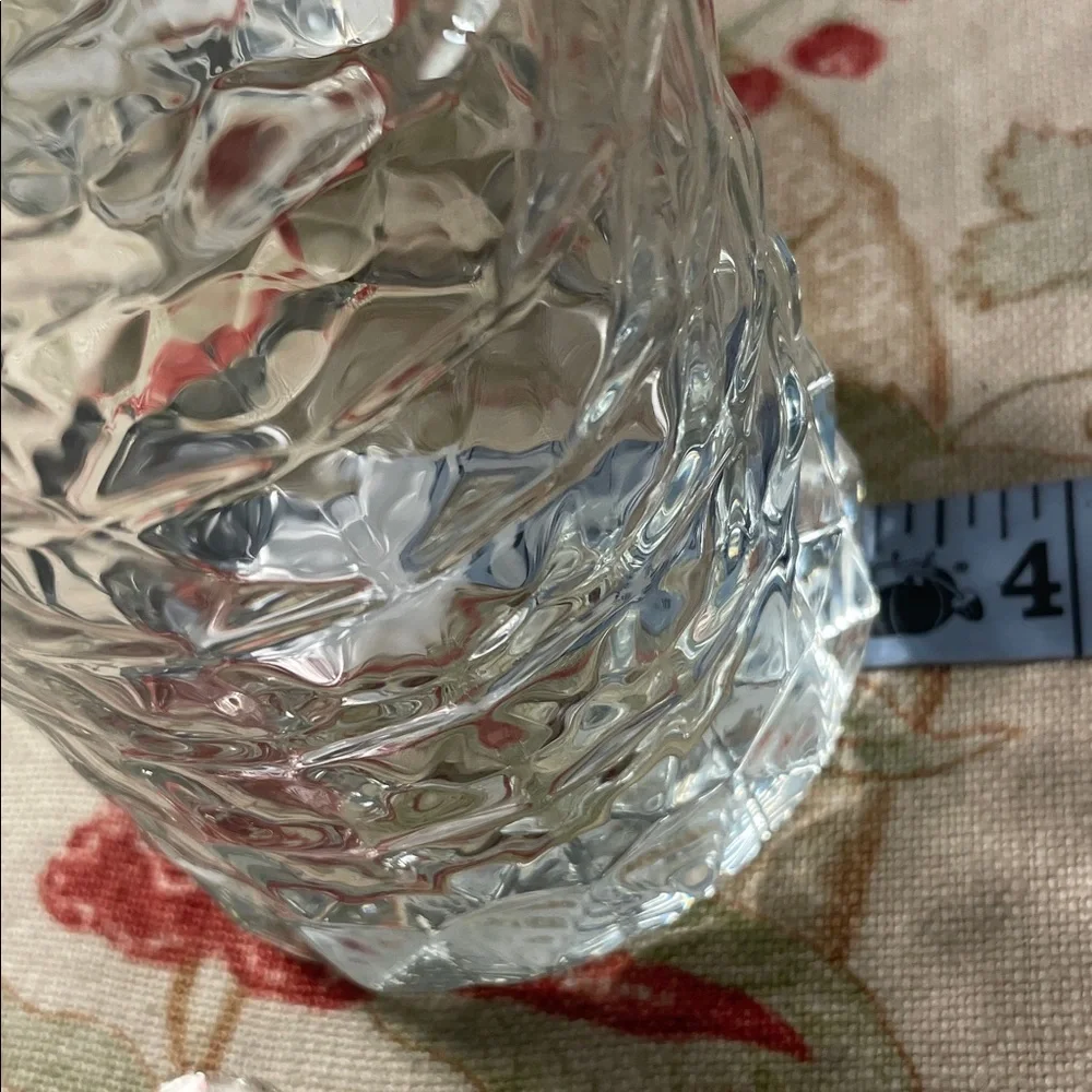 Durobor Gem Crystal Clear Diamond Inspired High Ball Glass Tumbler Set of 4